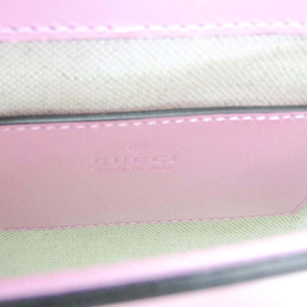 GUCCI Authentic Pink Leather Bamboo Shoulder Bag - Picture 13 of 14
